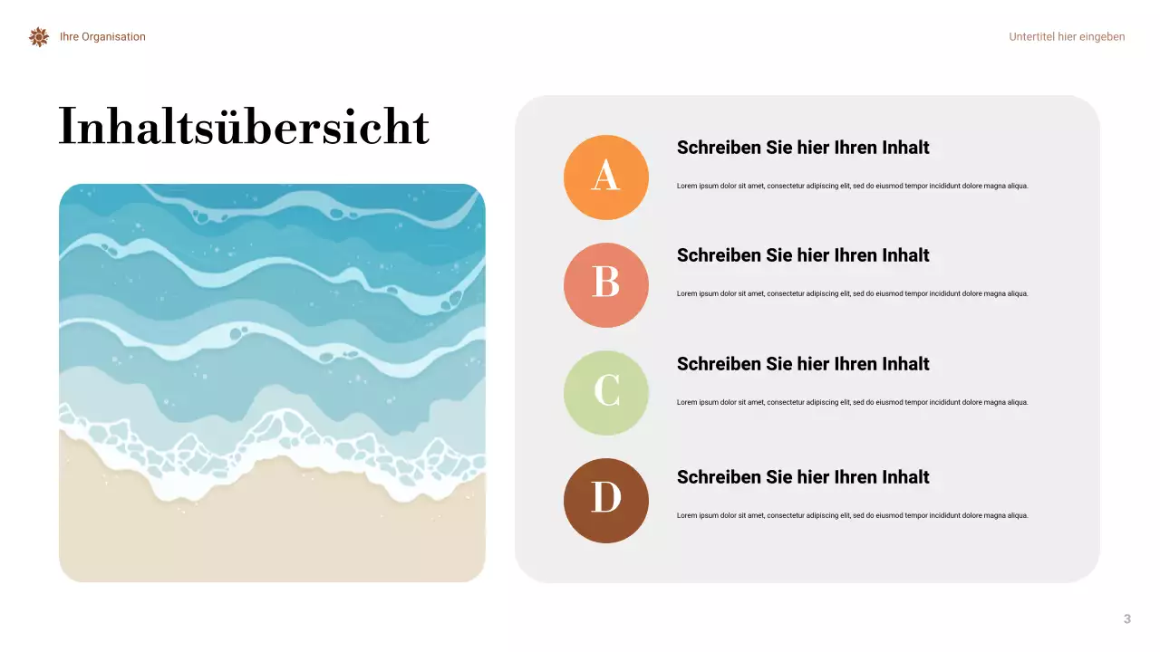 Orange Minimale Klimawandel-Präsentation