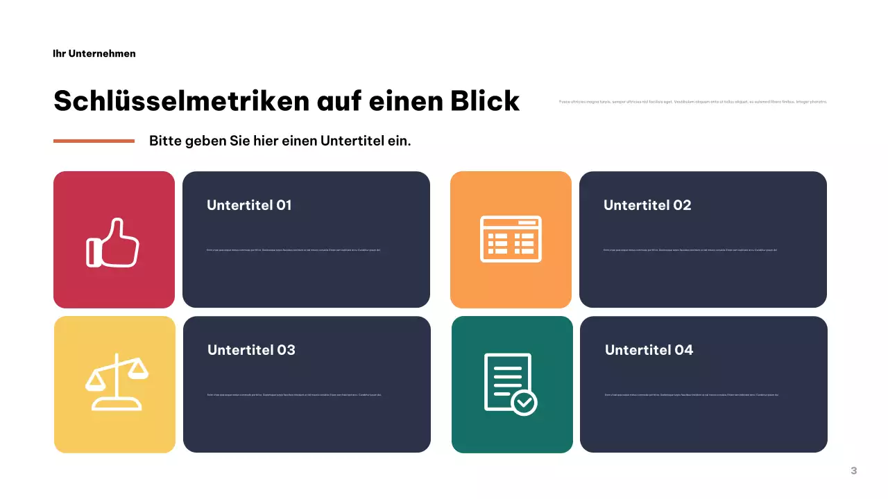 Graue moderne Geschäftspräsentation