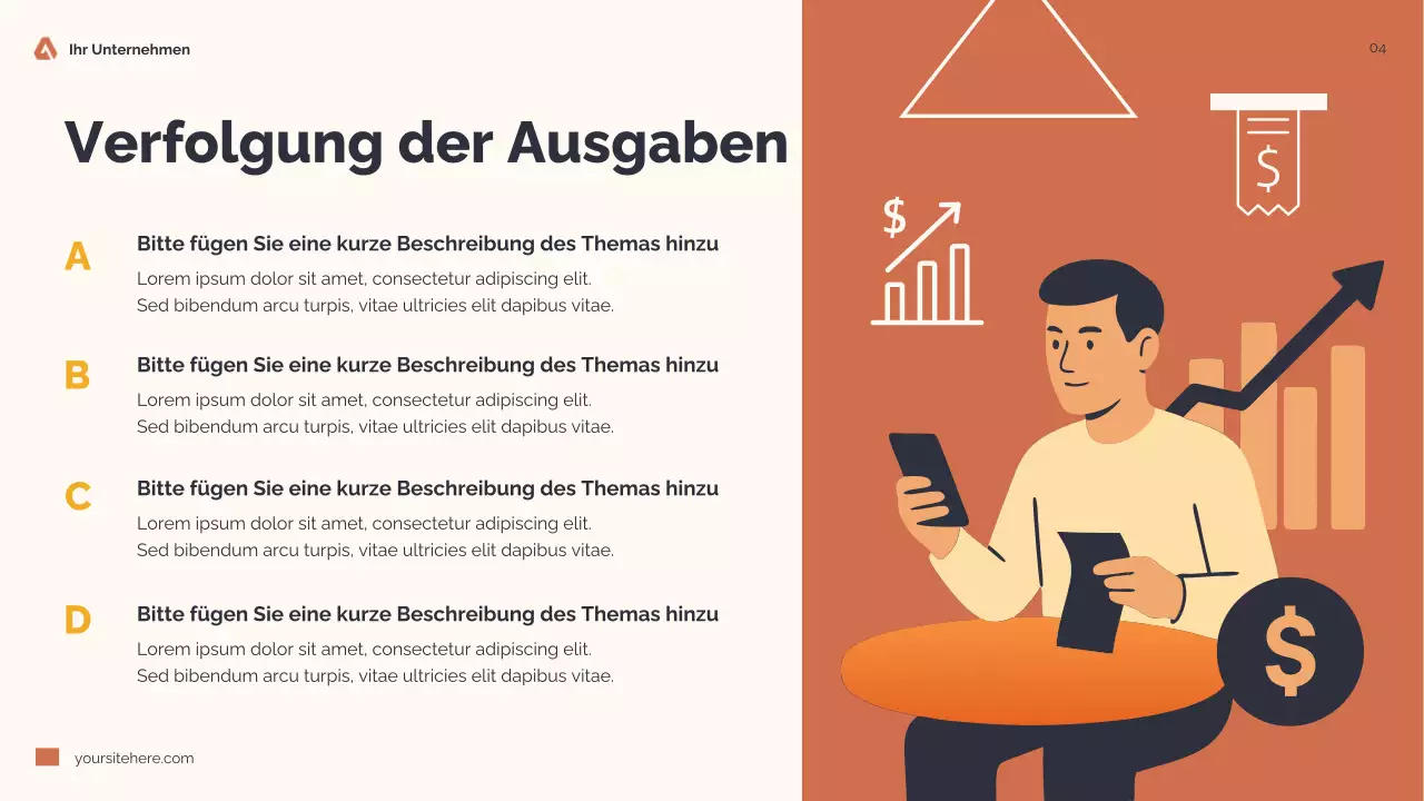 Orange Modern Finance Guide Präsentation