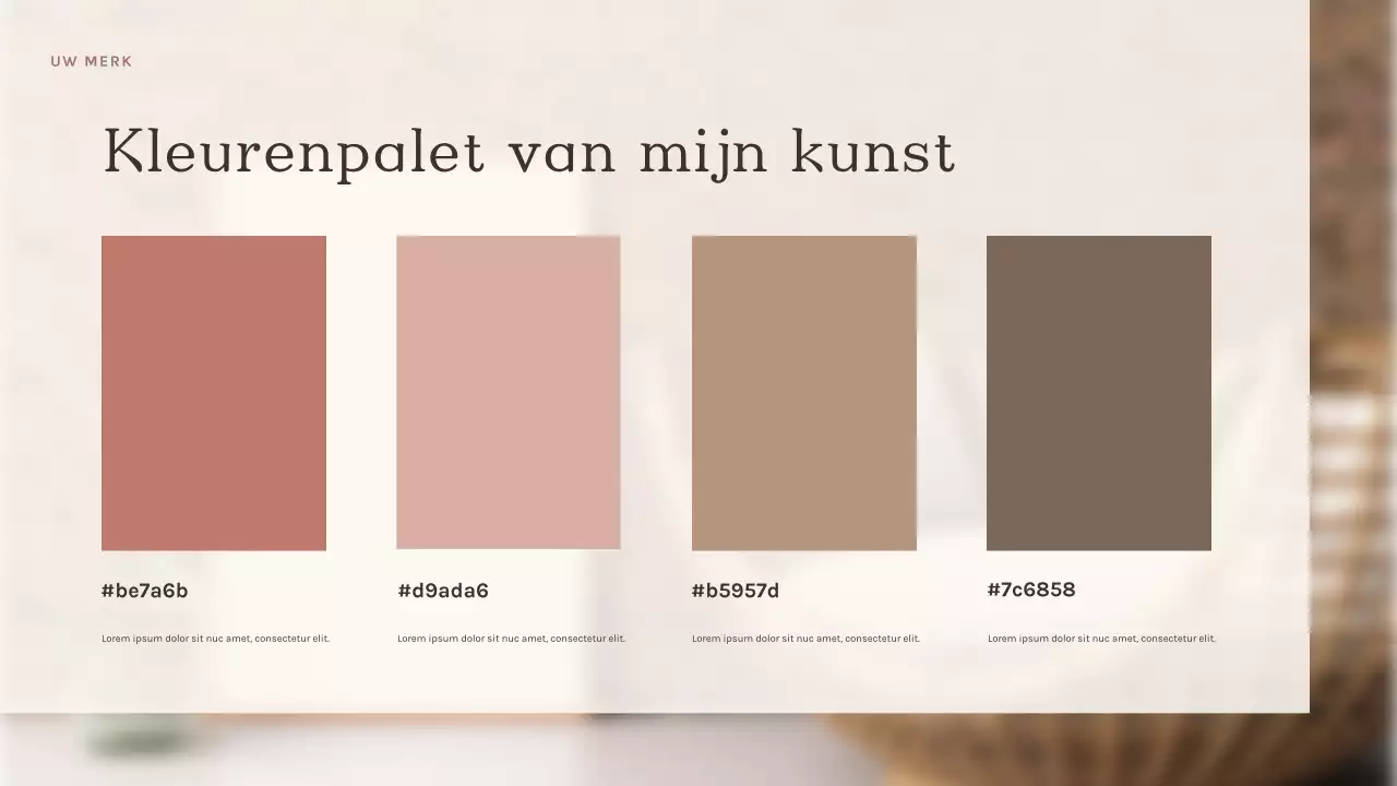 Wijn abstracte kunstpresentatie