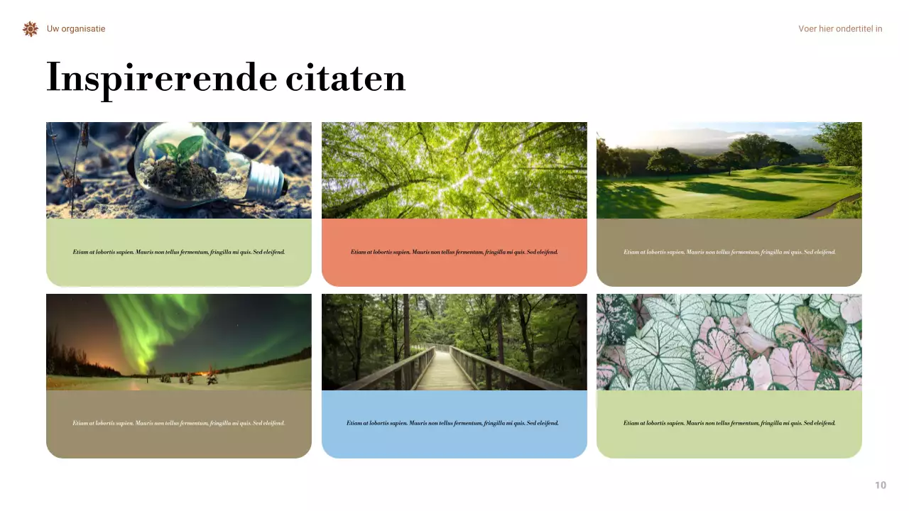 Presentatie over minimale klimaatverandering in Orange