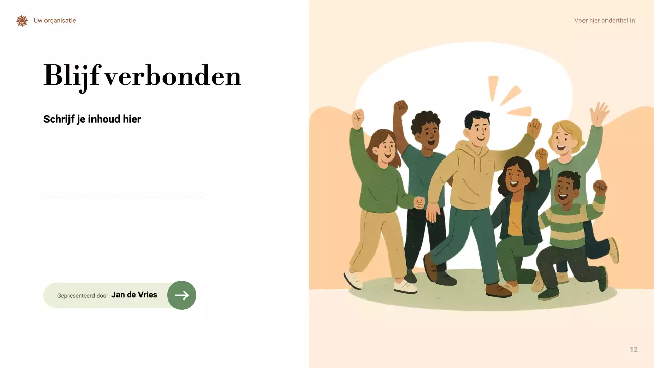 Presentatie over minimale klimaatverandering in Orange