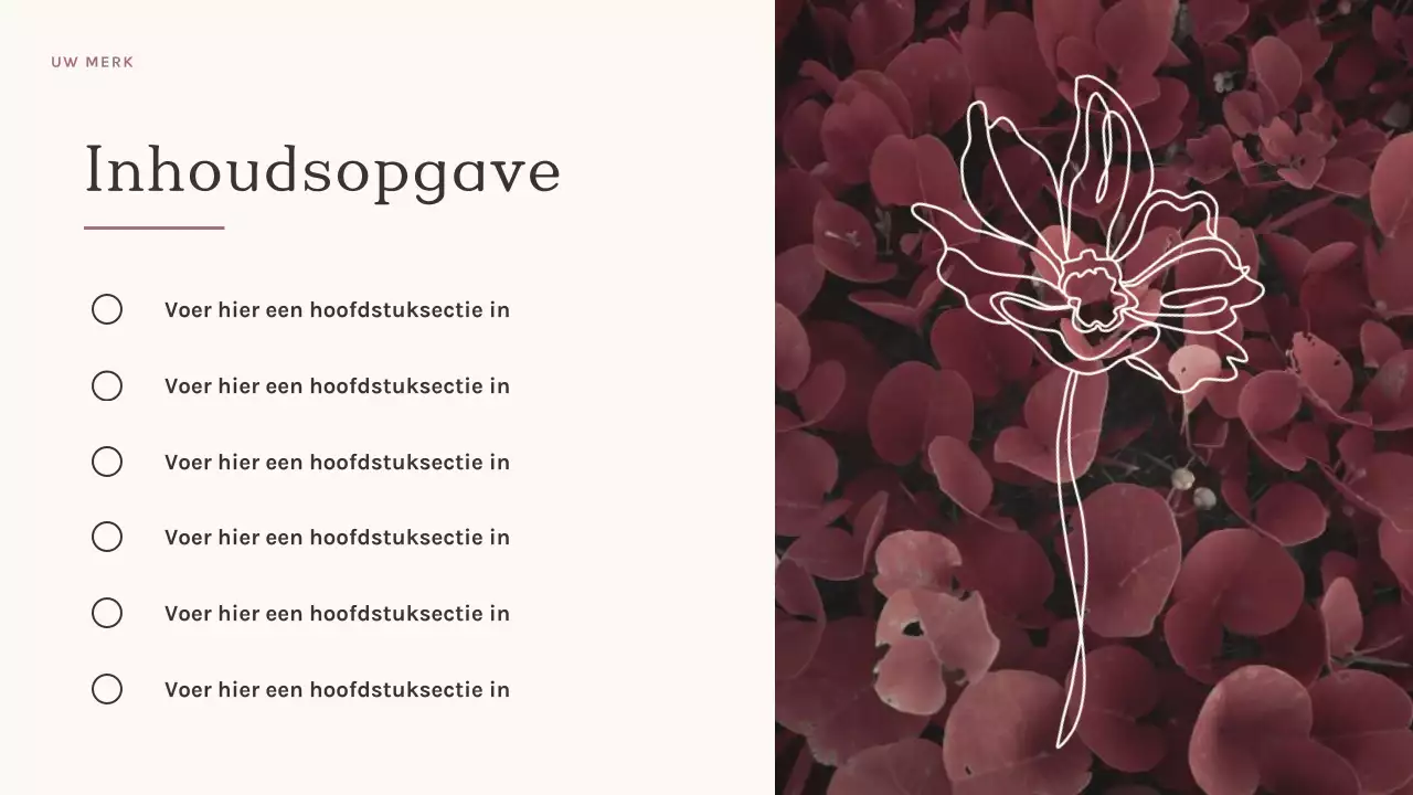 Wijn abstracte kunstpresentatie