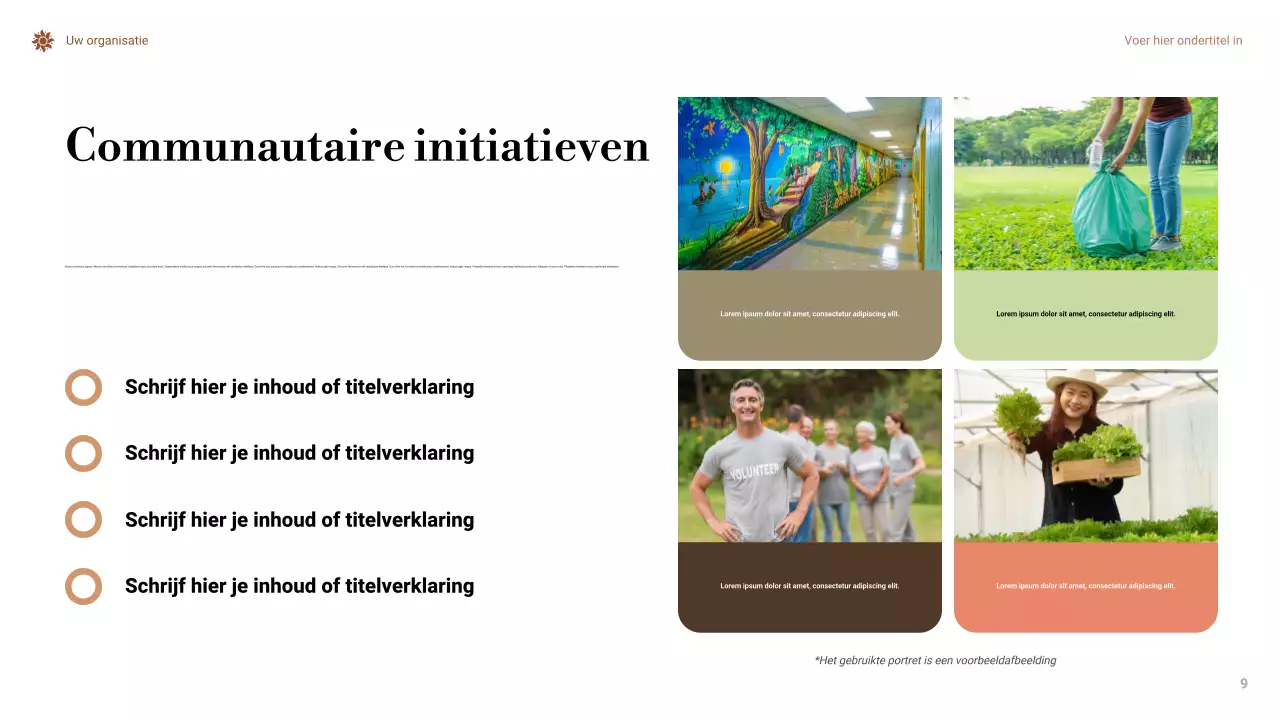 Presentatie over minimale klimaatverandering in Orange
