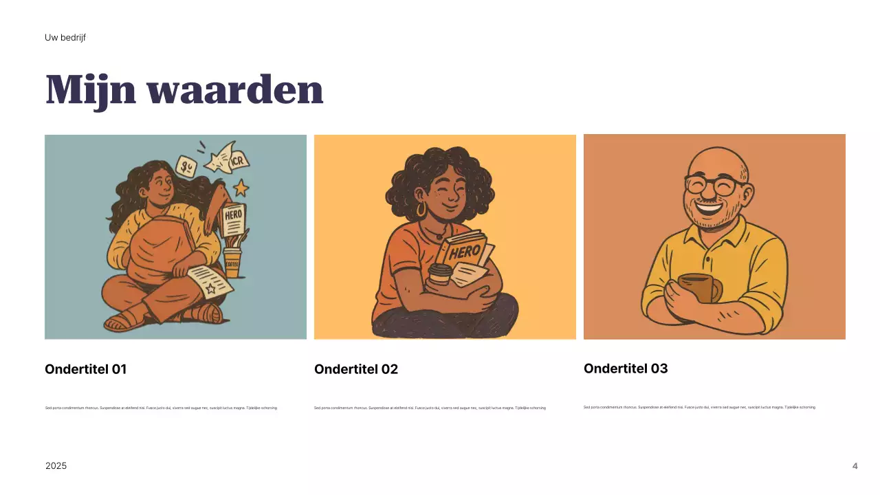 Presentatie van de Purple Modern Identity Guide