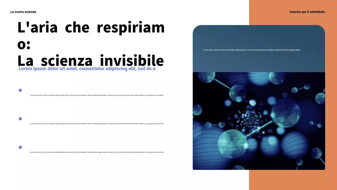 Presentazione della scienza moderna gialla