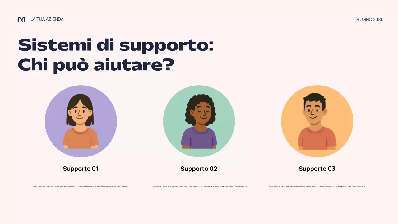 Presentazione della lezione sulla pressione dei pari astratta e colorata