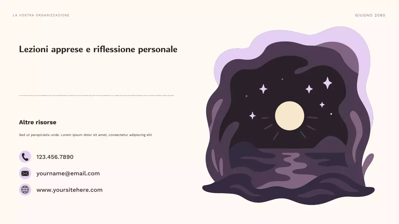 Presentazione del corso sul personaggio estetico viola