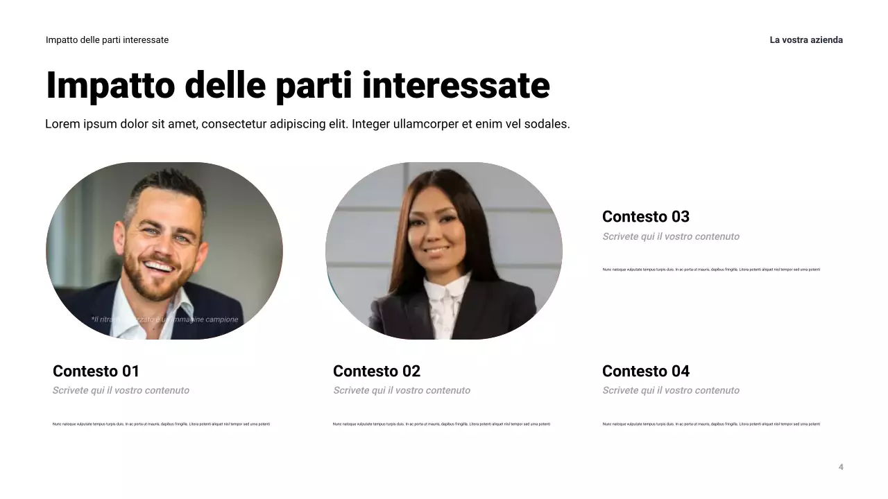 Presentazione aziendale moderna della Marina