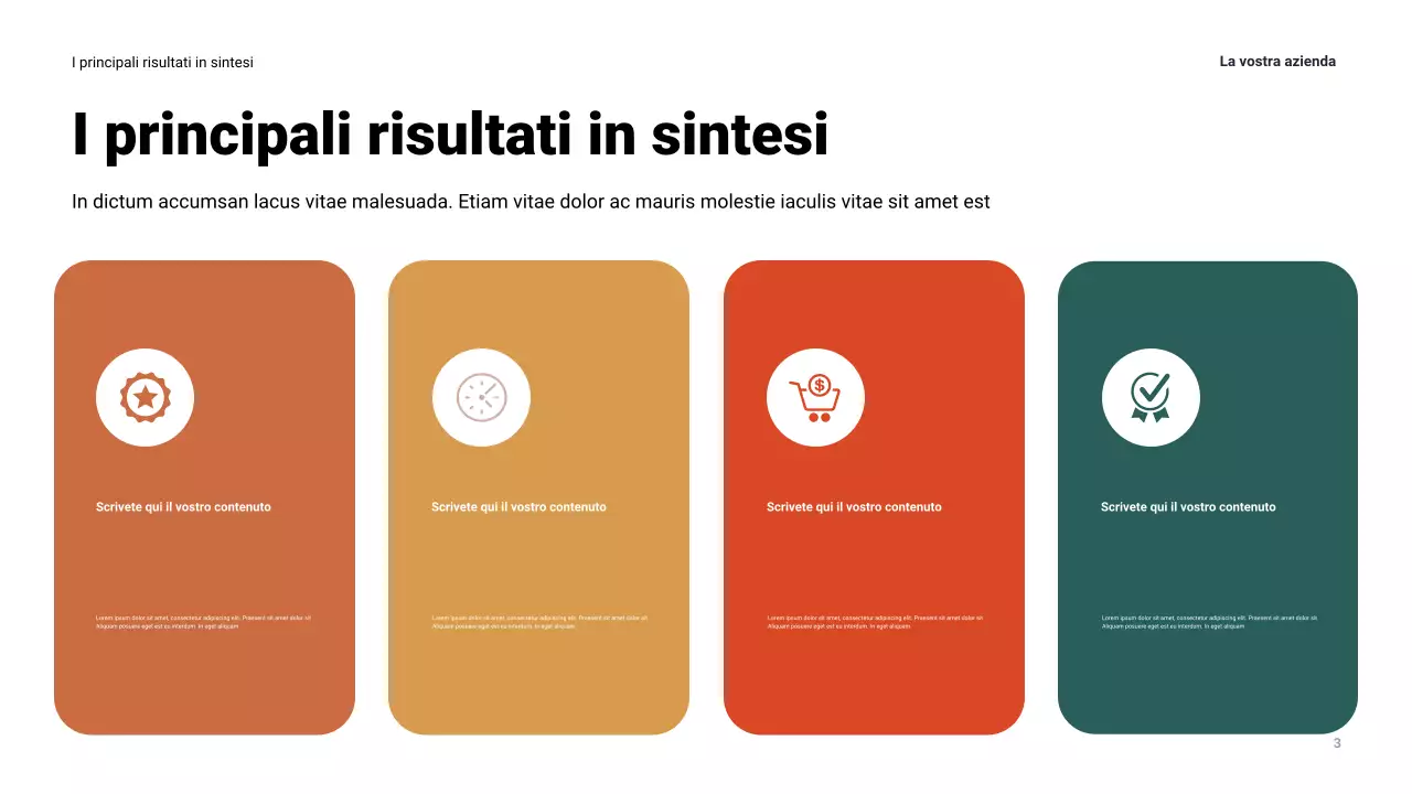 Presentazione aziendale moderna della Marina