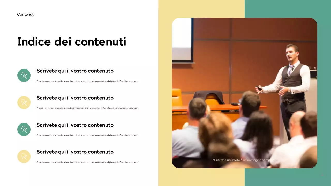 Presentazione moderna dei social media di Orange