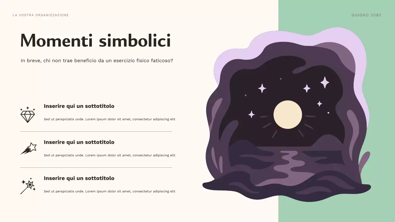 Presentazione del corso sul personaggio estetico viola