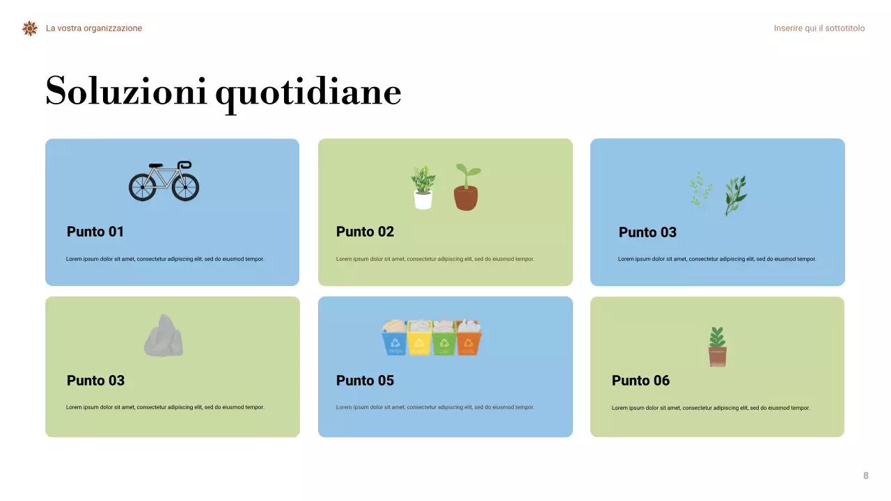 Presentazione Orange Minimal Climate Change