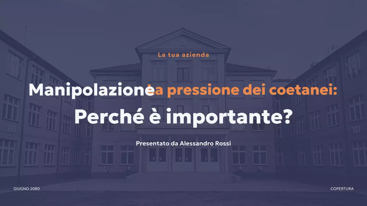 Presentazione dell'educazione moderna della Marina