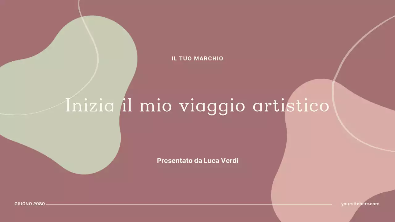 Presentazione di arte astratta del vino