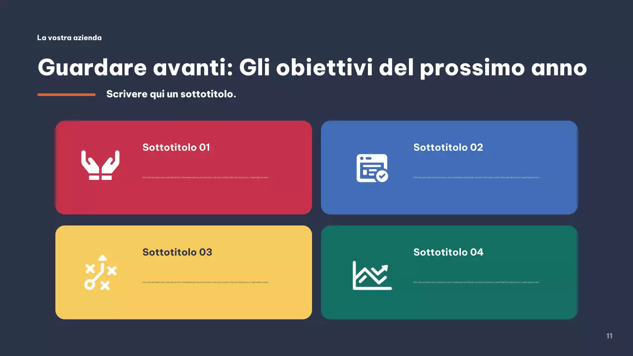 Presentazione aziendale moderna grigia