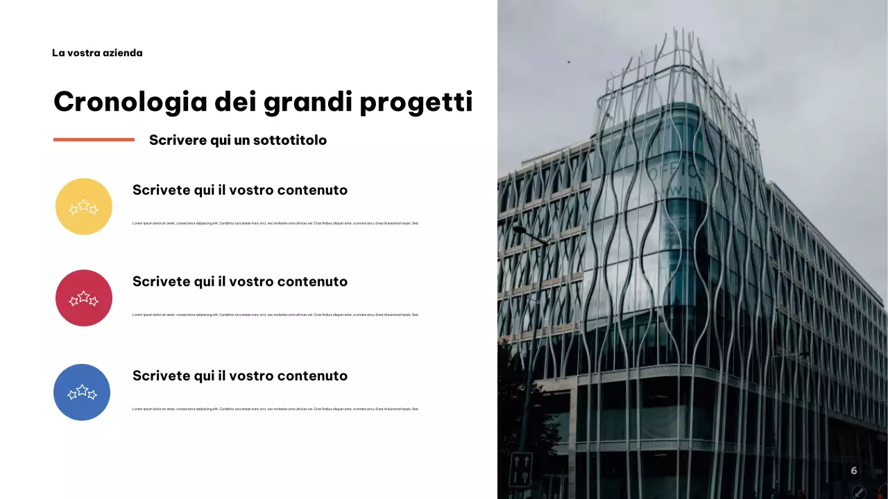 Presentazione aziendale moderna grigia