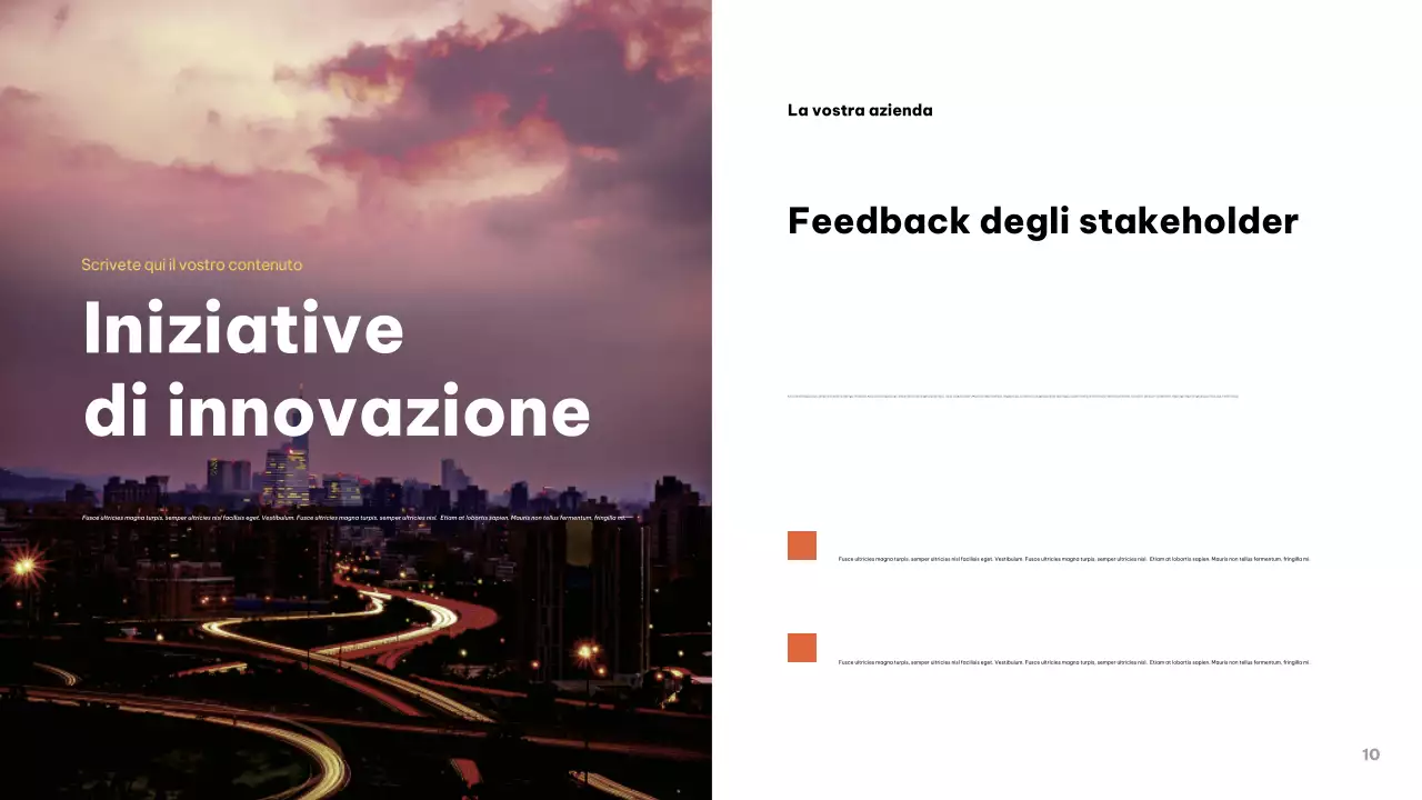 Presentazione aziendale moderna grigia