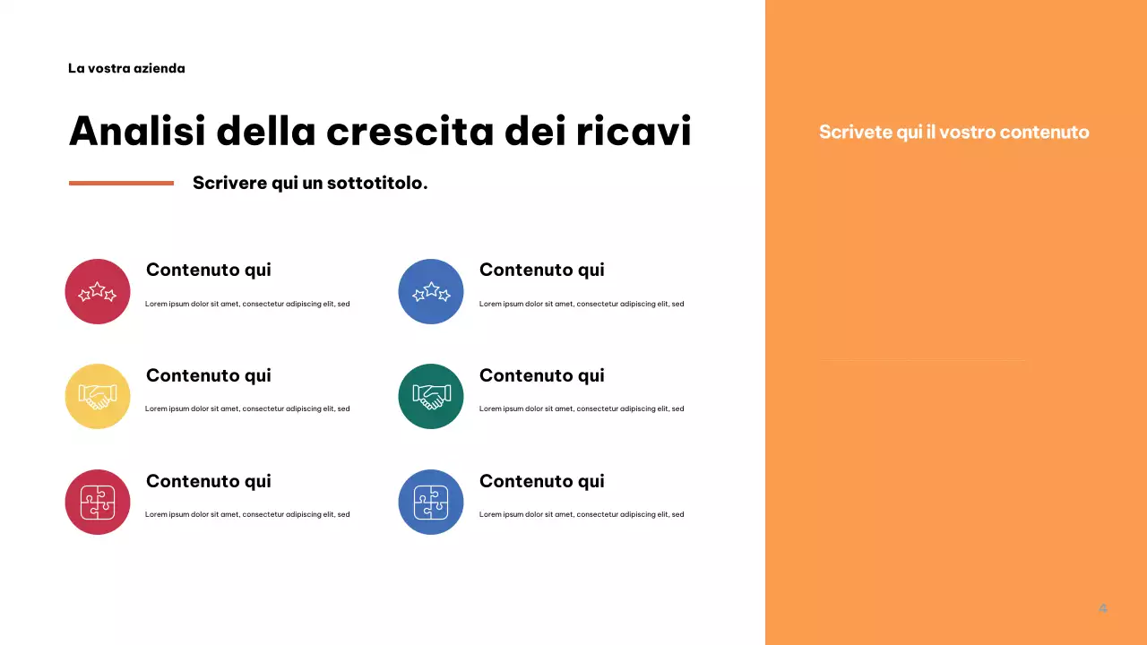 Presentazione aziendale moderna grigia