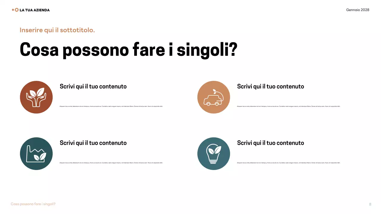 Presentazione della conferenza sul clima moderno di Brown