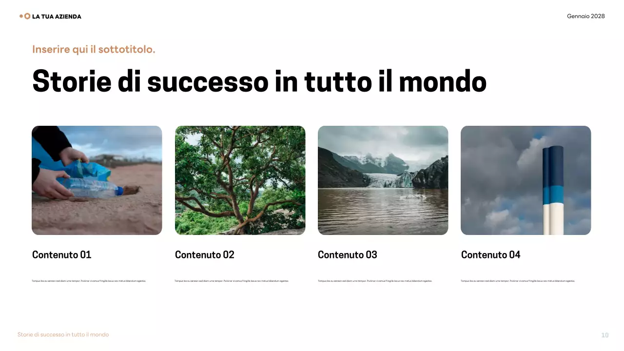 Presentazione della conferenza sul clima moderno di Brown