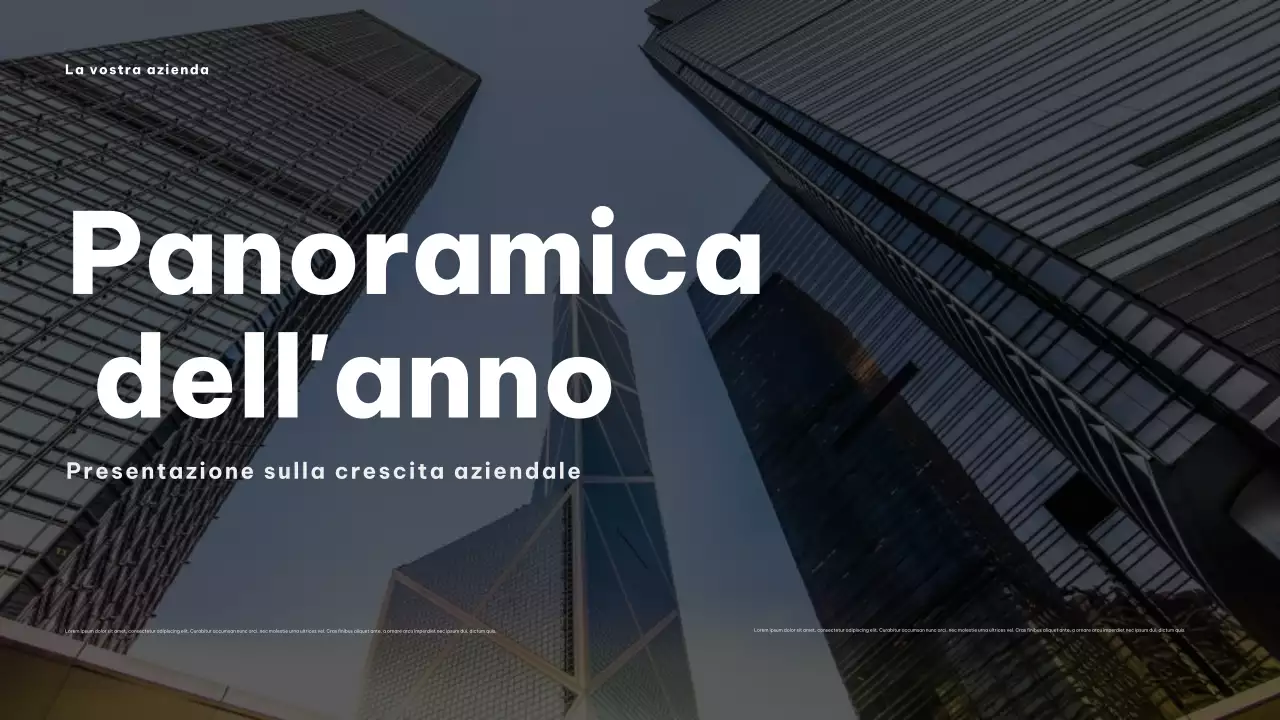 Presentazione aziendale moderna grigia