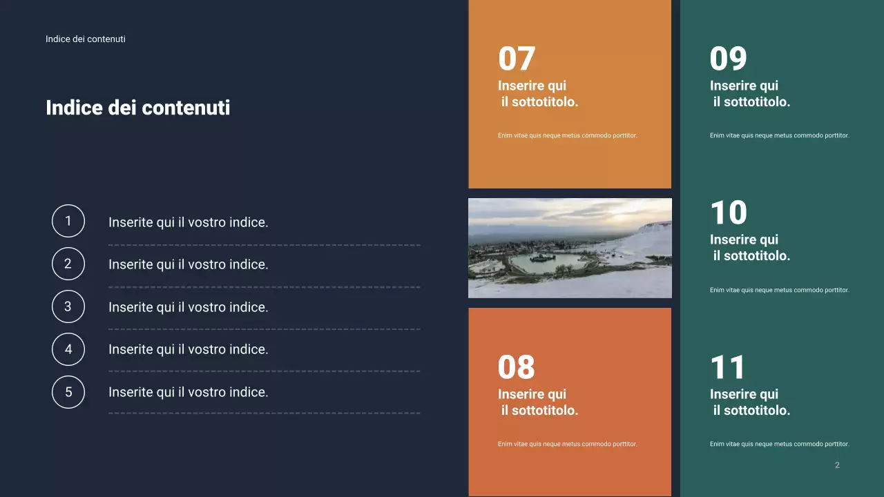 Presentazione aziendale moderna della Marina