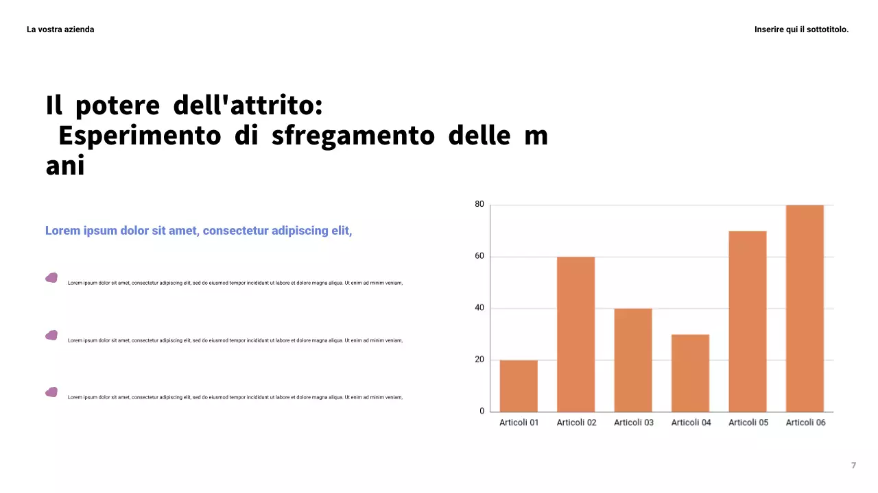Presentazione della scienza moderna gialla
