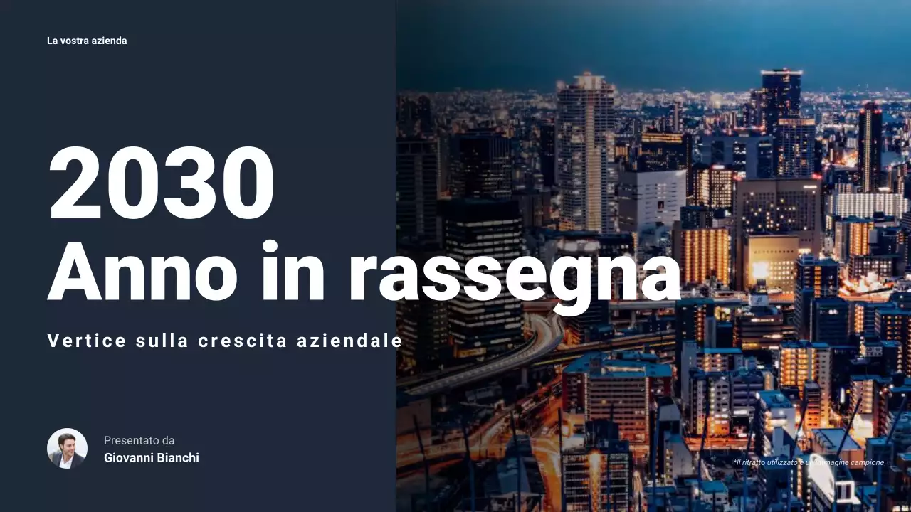 Presentazione aziendale moderna della Marina