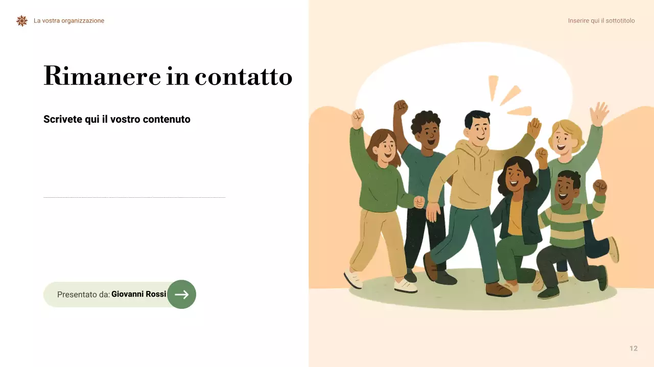 Presentazione Orange Minimal Climate Change