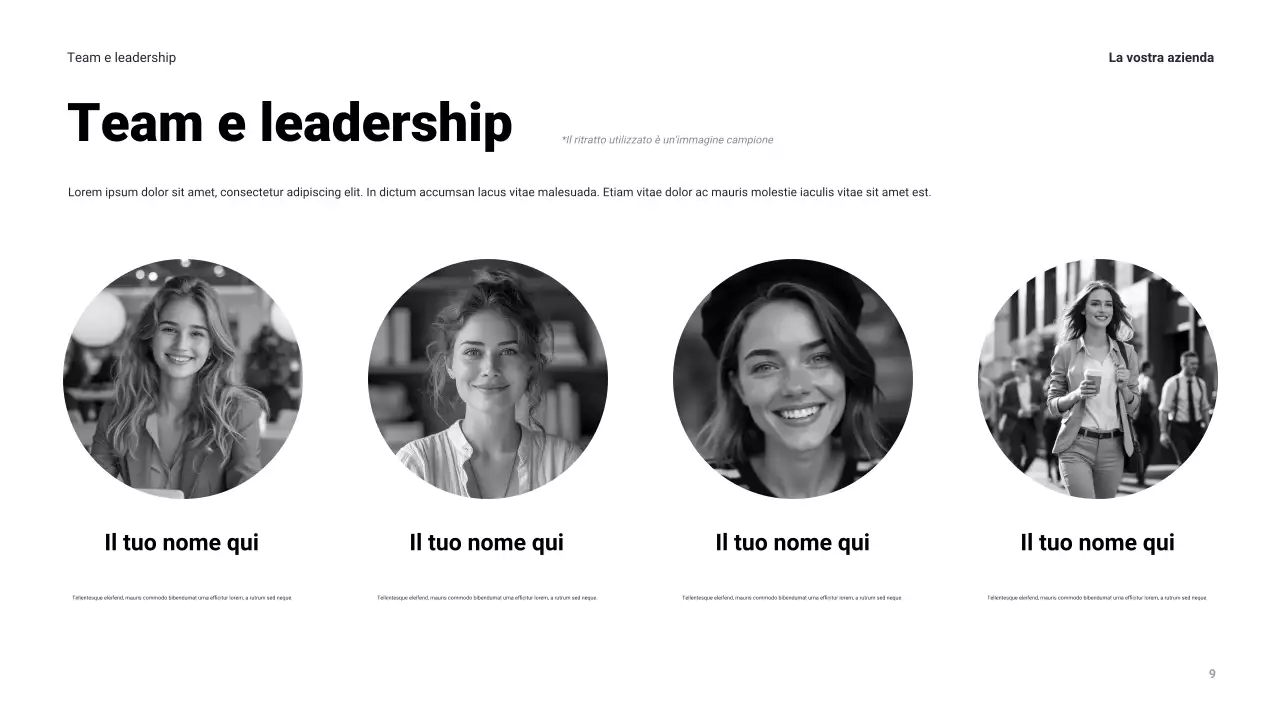 Presentazione aziendale moderna della Marina