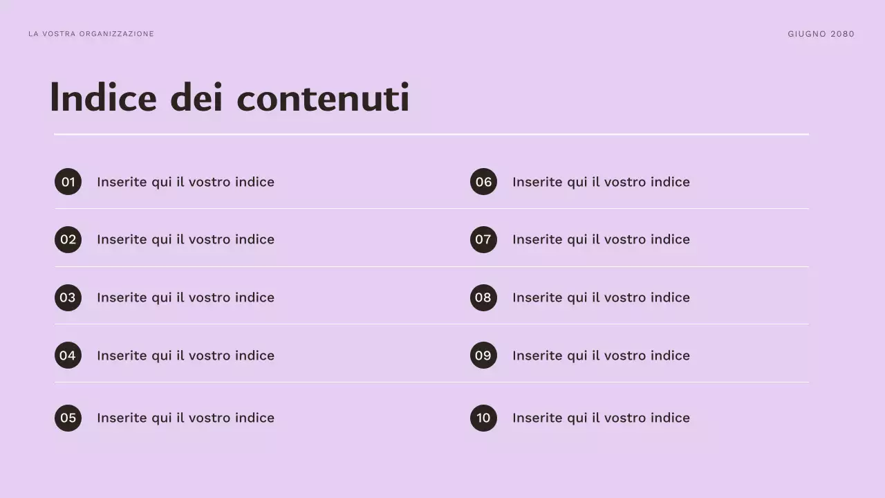 Presentazione del corso sul personaggio estetico viola