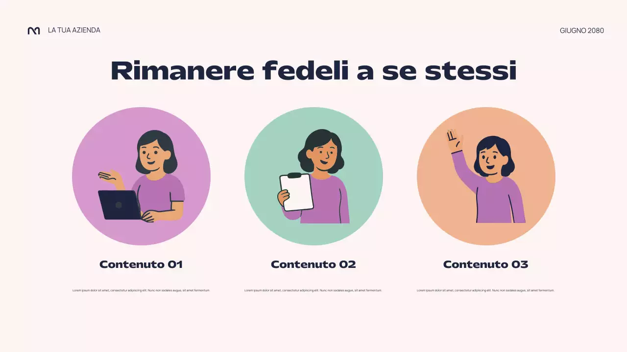 Presentazione della lezione sulla pressione dei pari astratta e colorata