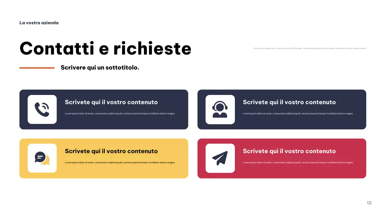 Presentazione aziendale moderna grigia