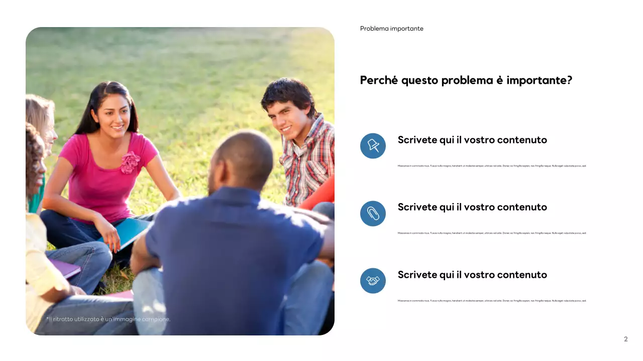 Presentazione moderna dei social media di Orange