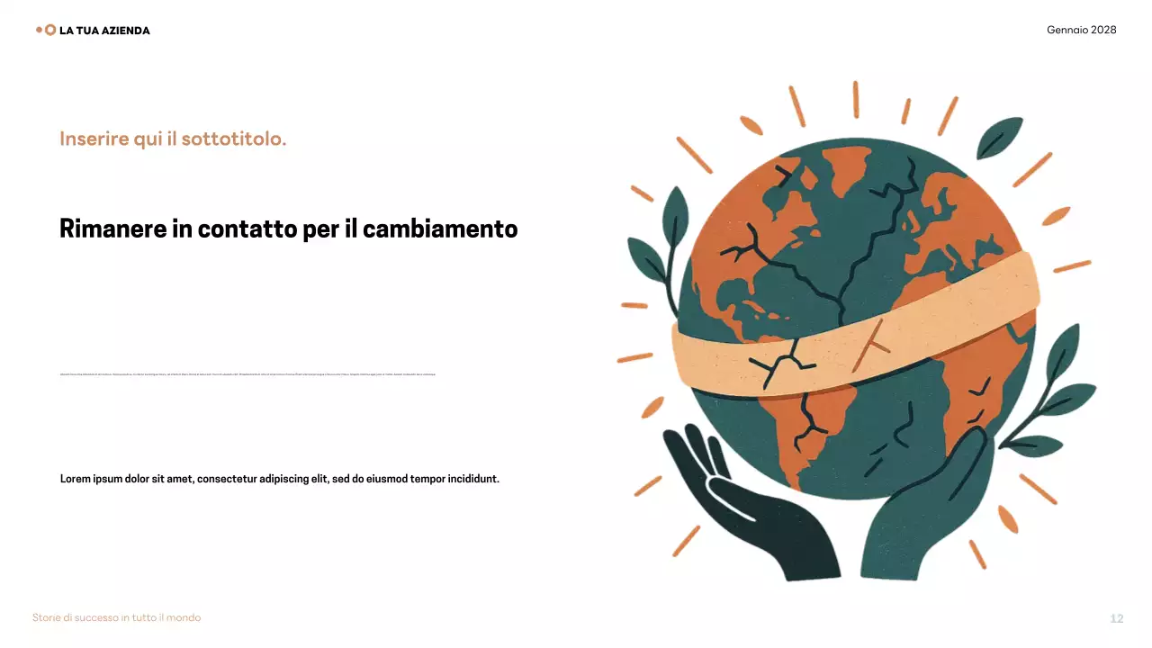 Presentazione della conferenza sul clima moderno di Brown