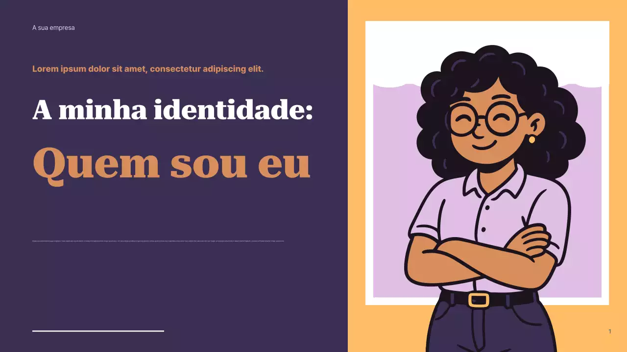 Apresentação do Guia de Identidade Moderna Roxa