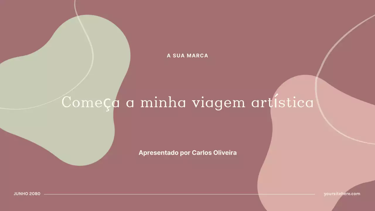 Apresentação de Arte Abstrata de Vinho