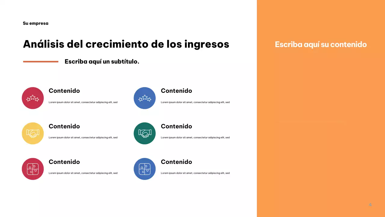 Presentación empresarial moderna en gris