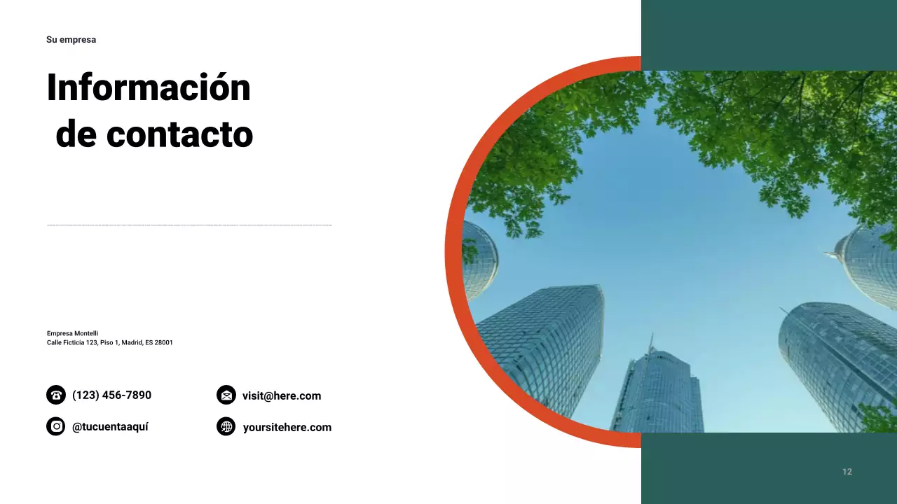 Presentación empresarial moderna de la Armada