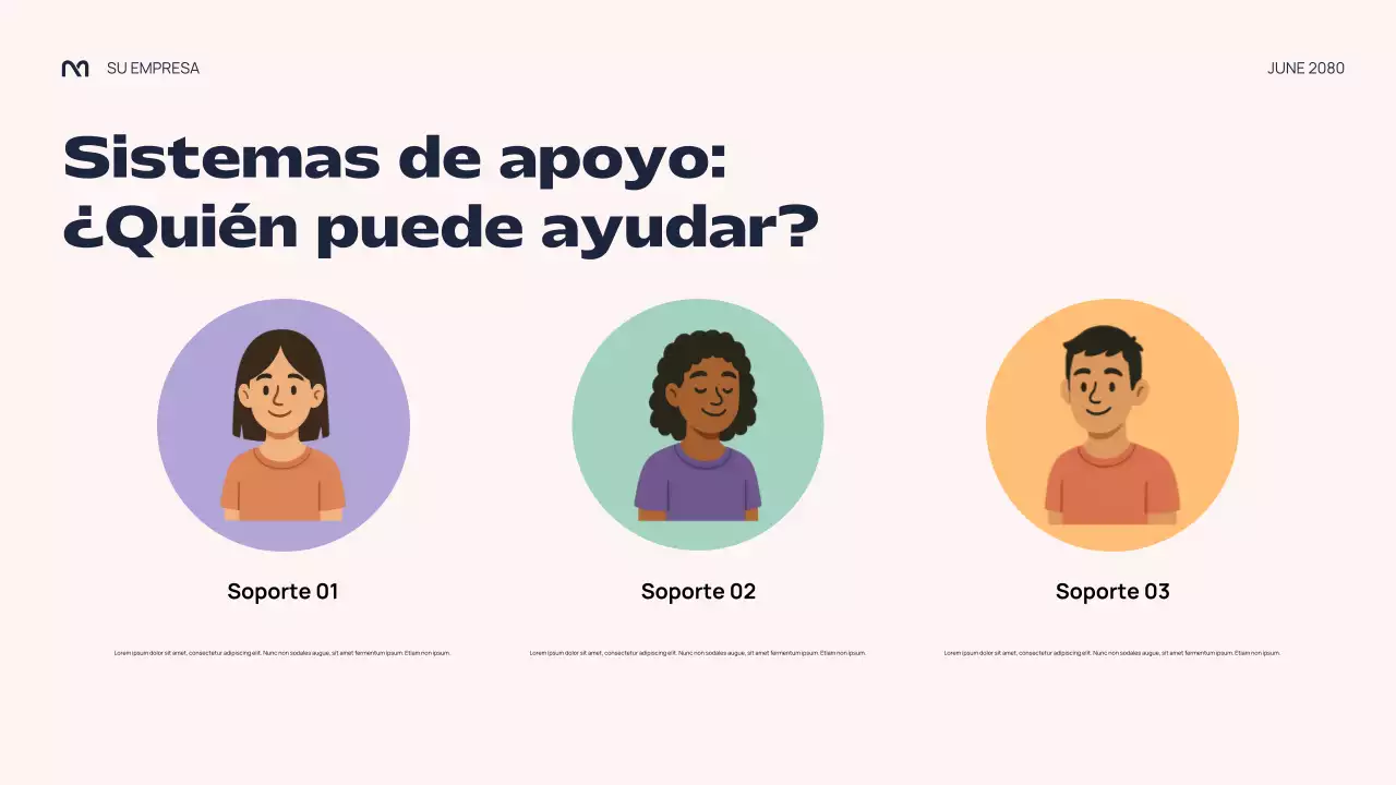 Presentación abstracta y colorida de una conferencia sobre la presión de grupo