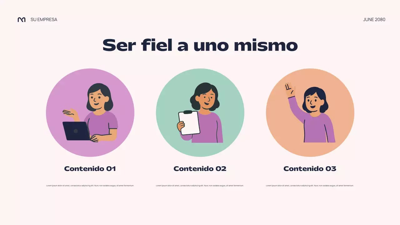 Presentación abstracta y colorida de una conferencia sobre la presión de grupo