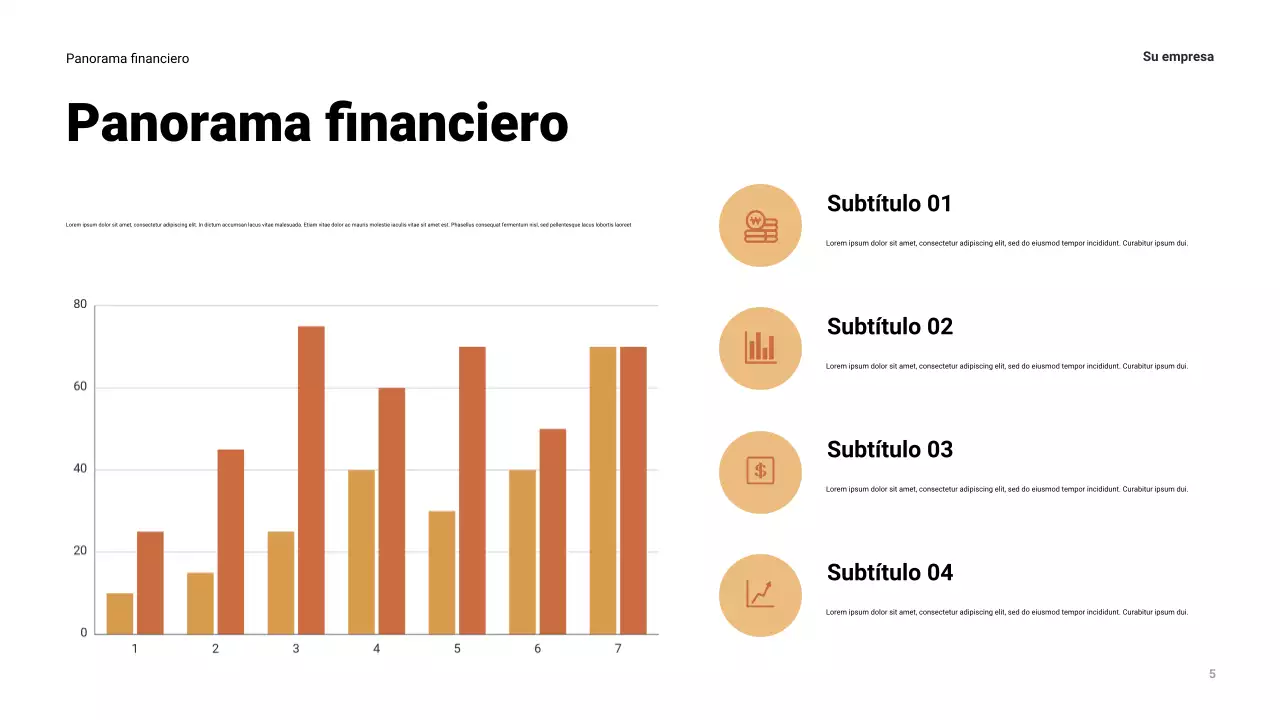 Presentación empresarial moderna de la Armada