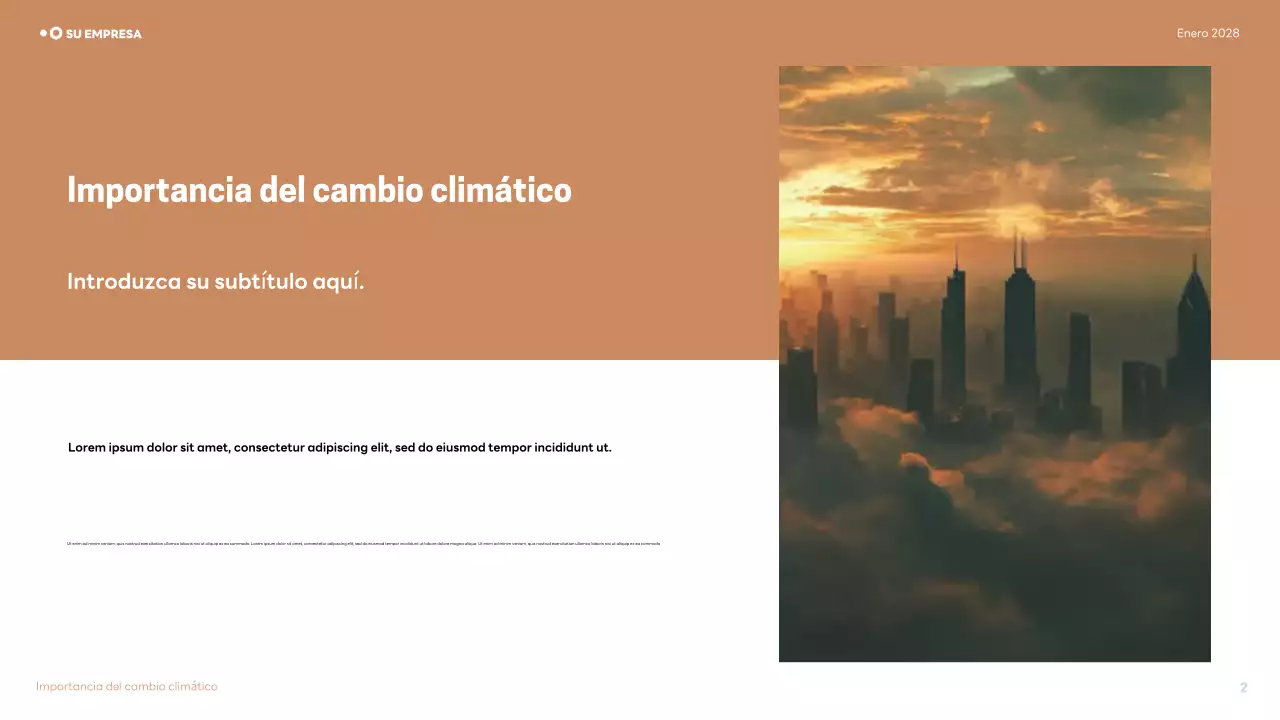 Presentación de la Conferencia sobre el Clima Moderno de Brown