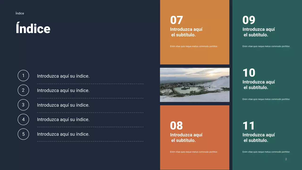 Presentación empresarial moderna de la Armada