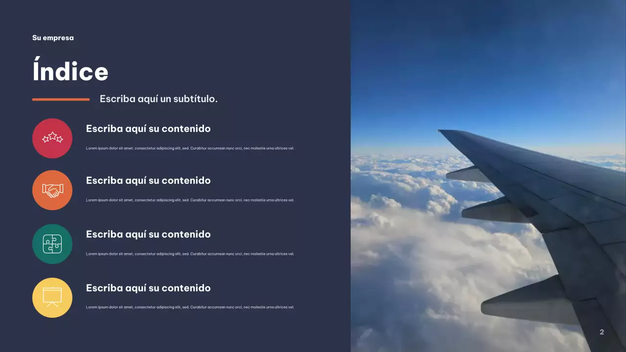 Presentación empresarial moderna en gris