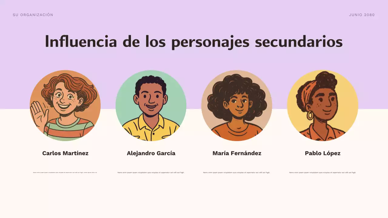 Presentación del curso de personajes estéticos morados