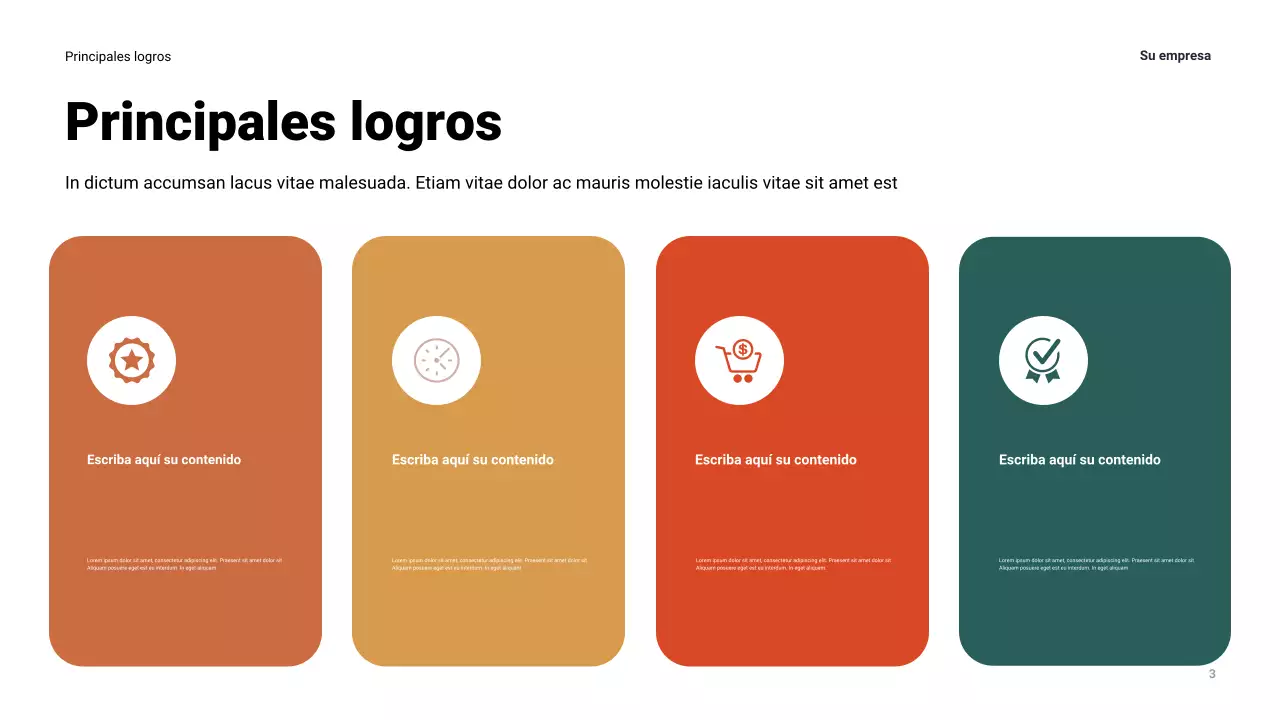 Presentación empresarial moderna de la Armada