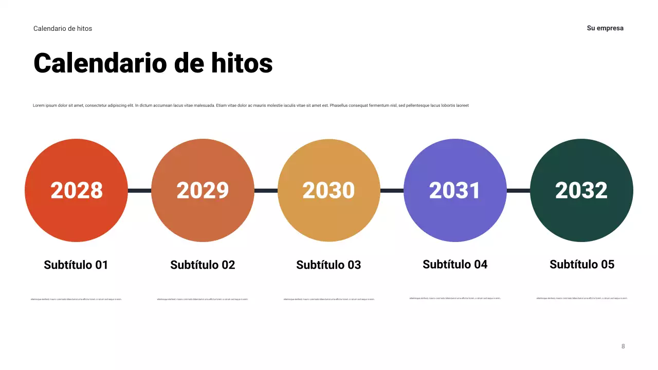 Presentación empresarial moderna de la Armada