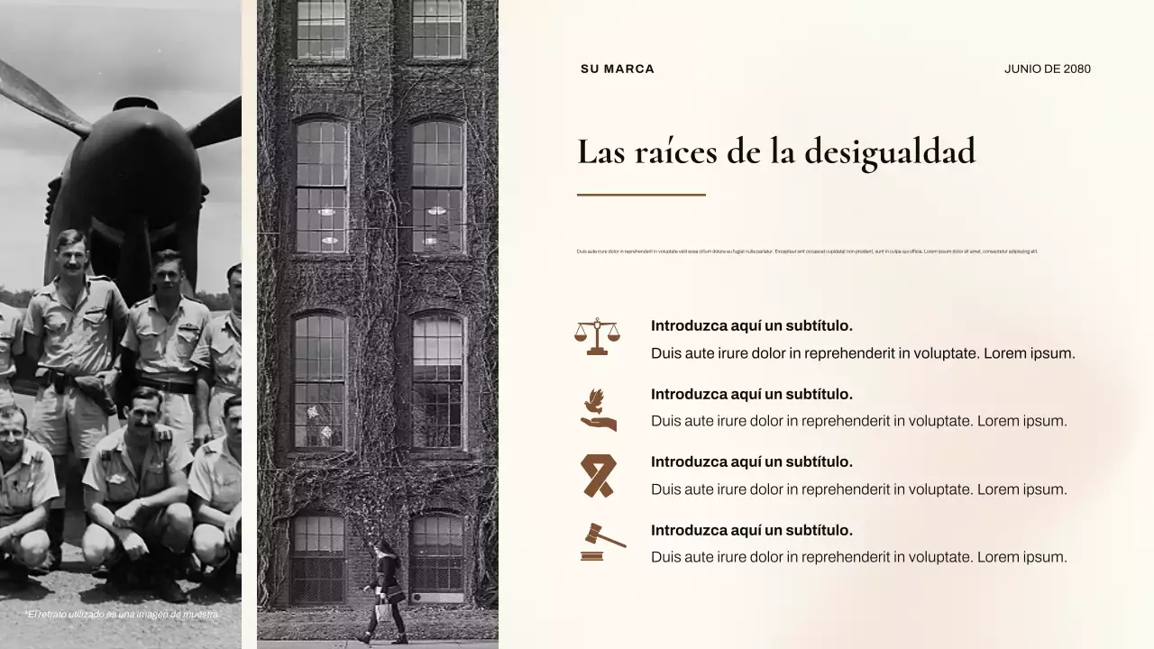 Presentación clásica de los derechos civiles de los negros